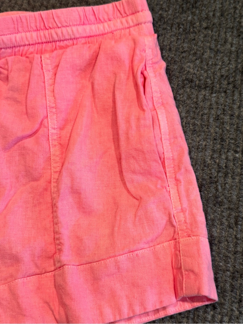 Universal Thread Pink Drawstring Linen-Blend Shorts Womens Small S - Picture 4 of 7